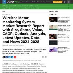 Wireless Motor Monitoring System Overview, Size, Share and Trends 2021-2028