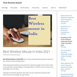 Best Wireless Mouse in India 2021