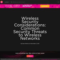Common Wireless Network Security Threats