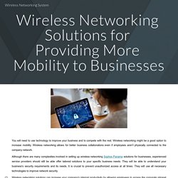 Wireless Networking System