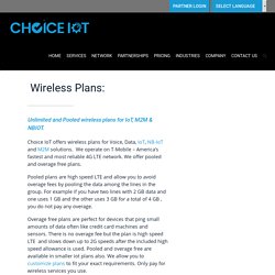 Wireless Plans & Pricing for IoT, M2M, NB IoT