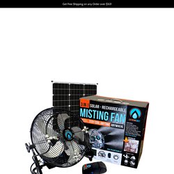 Wireless Portable Misting Fan w/ Solar Panel & PCS Pump – ExtremeMist PCS