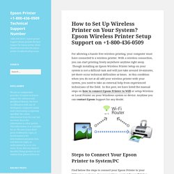 How to Set Up Wireless Printer on Your System? Wireless Printer Setup