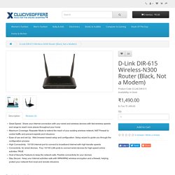 D-Link DIR-615 Wireless-N300 Router (Black, Not a Modem)