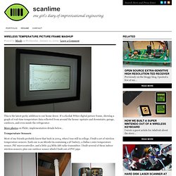 Wireless temperature picture frame mashup : scanlime