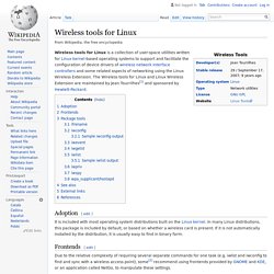 Wireless tools for Linux - Wikipedia
