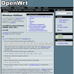 Wireless Utilities