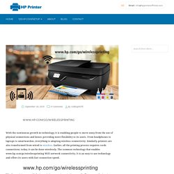 www.hp.com/go/wirelessprinting - Wireless Printing from Laptop, Phone etc