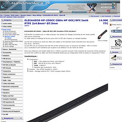 Mono-Cablâge - ELECAUDIO HP-25OCC - Câble HP OCC/OFC Isolation Téflon 2x4.8mm²