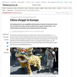 Einstieg bei Munich Re - China shoppt in Europa - Wirtschaft
