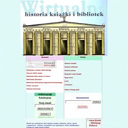 Wirtualna historia książki i bibliotek