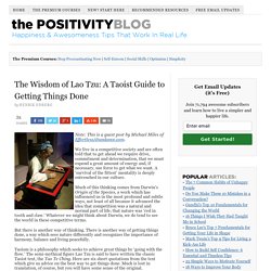 The Wisdom of Lao Tzu: A Taoist Guide to Getting Things Done
