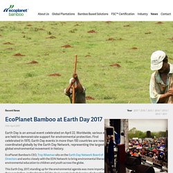 Troy Wiseman EcoPlanet Bamboo Earth Day 2017