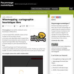 Wisemapping : cartographie heuristique libre - Neur-on