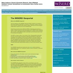 The WISERD Geoportal