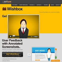 Wishbox: Get User Feedback with Annotated Screenshots
