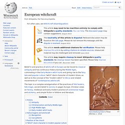 European witchcraft