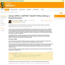 Using CORS in ASP.NET WebAPI Without Being a Rocket Scientist