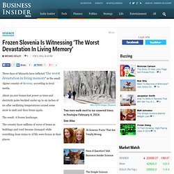 Frozen Slovenia Is Witnessing 'The Worst Devastation In Living Memory'