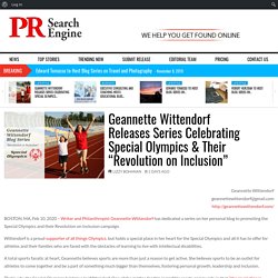 Geannette Wittendorf Releases Series Celebrating Special Olympics & Their “Revolution on Inclusion”