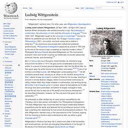 Ludwig Wittgenstein