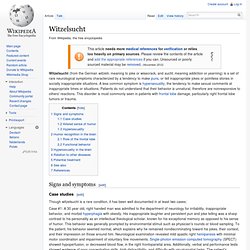 Witzelsucht