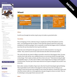 Wizard - Designing Interfaces