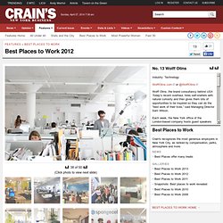 No. 13 Wolff Olins - Best Places to Work 2012