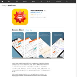 ‎WolframAlpha dans l’App Store