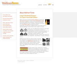 Tones: About WolframTones