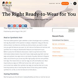 Woman In Disguise » Blog Archive » The Right Ready-to-Wear for You