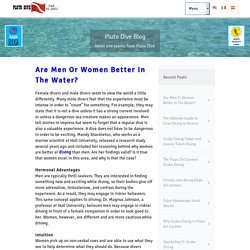 Are Men Or Women Better In The Water? Pluto Dive - Pluto Dive