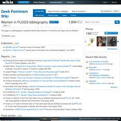 Women in FLOSS bibliography