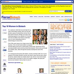 Top 10 Women in Biotech