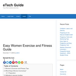 Easy Women Exercise and Fitness Guide - eTech Guide