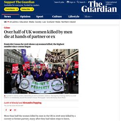 Over half of UK women killed by men die at hands of partner or ex