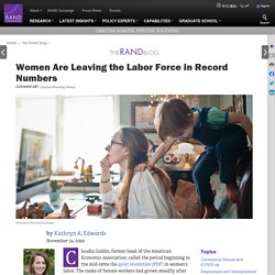 Women Are Leaving the Labor Force in Record Numbers