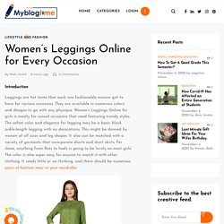 Women’s Leggings Online for Every Occasion