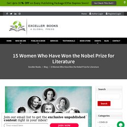 15 Women who have won the Nobel Prize for Literature