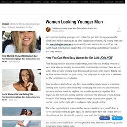 Women Looking Younger Men