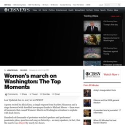 Women's march on Washington: The Top Moments
