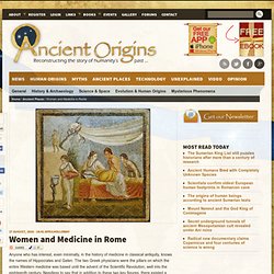 Women and Medicine in Rome