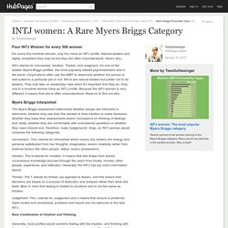 INTJ women: A Rare Myers Briggs Category