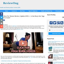 Yoga Burn For Women Review ( Update-2018 )