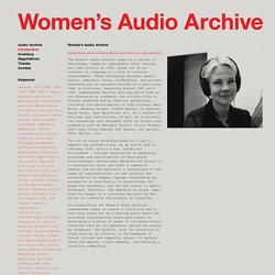 Women's Audio Archive