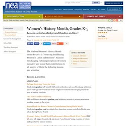 Women’s History Month, Grades K-5