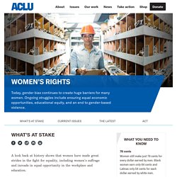 ACLU: Women's Rights