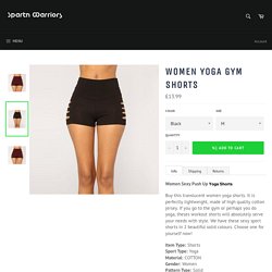 Women Sexy Yoga Shorts - Cotton Sport Shorts for Workout