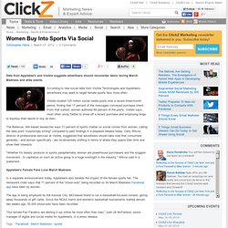 Women Buy Into Sports Via Social