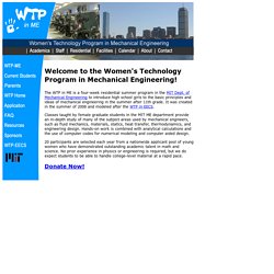 Women's Technology Program in ME